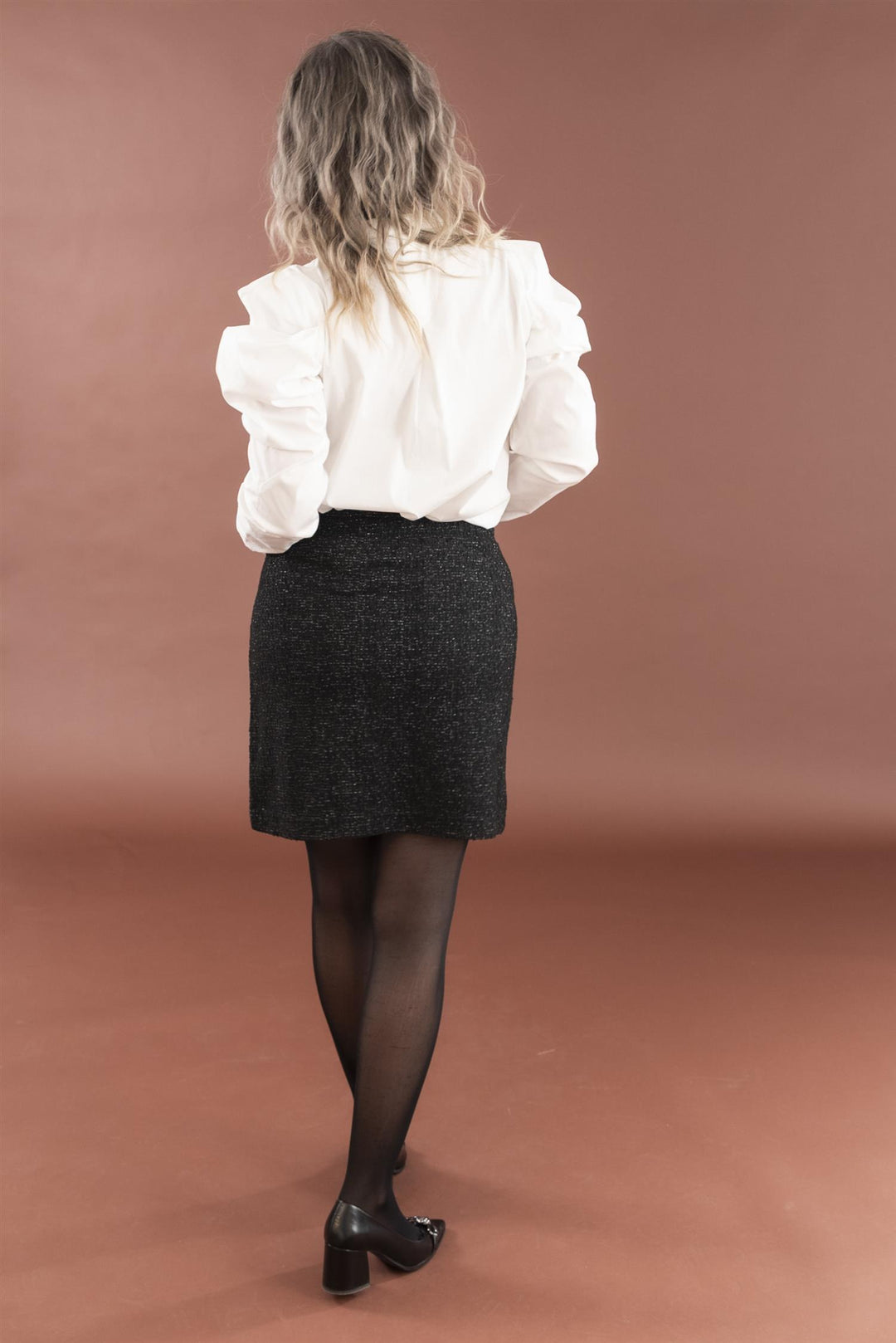 BYPANTHEA SHORT SKIRT - Meteorite