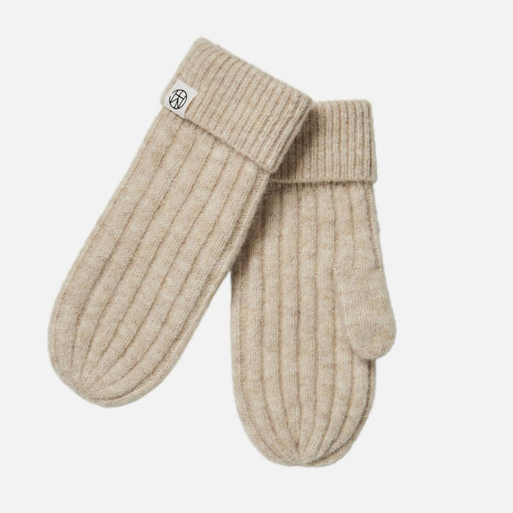 Hope Icon Mittens - Oatmeal Melange