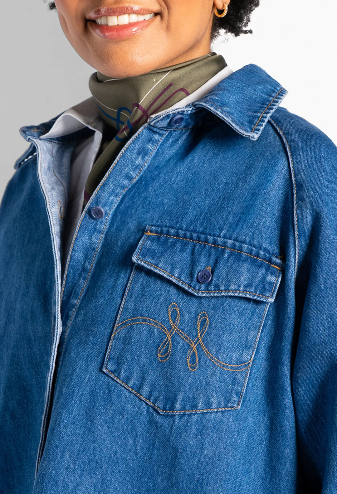 Kylie Blue Shirt - Med. Blue Denim