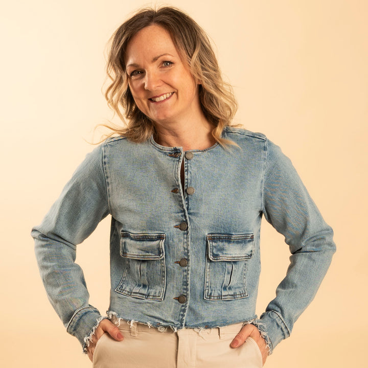 Dango 144 Short Jacket - Light Blue Retro Wash