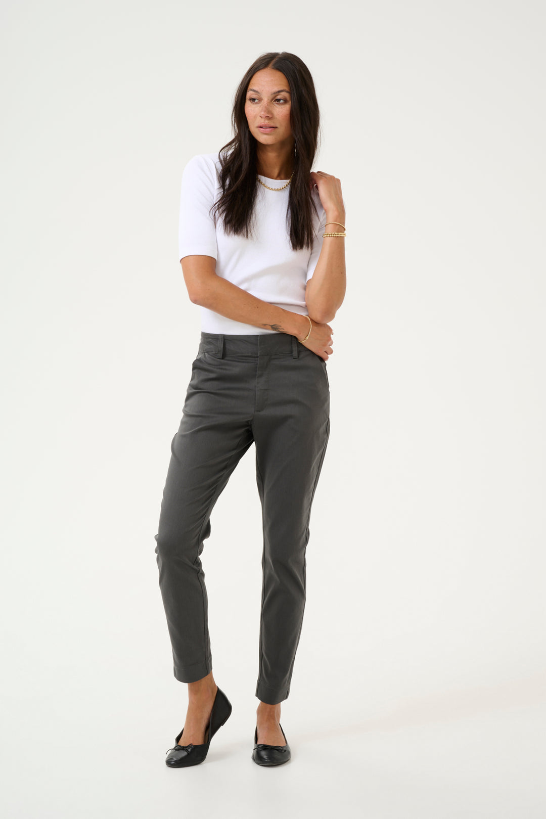 KAlea 7/8 Chino Pant - Dark Shadow