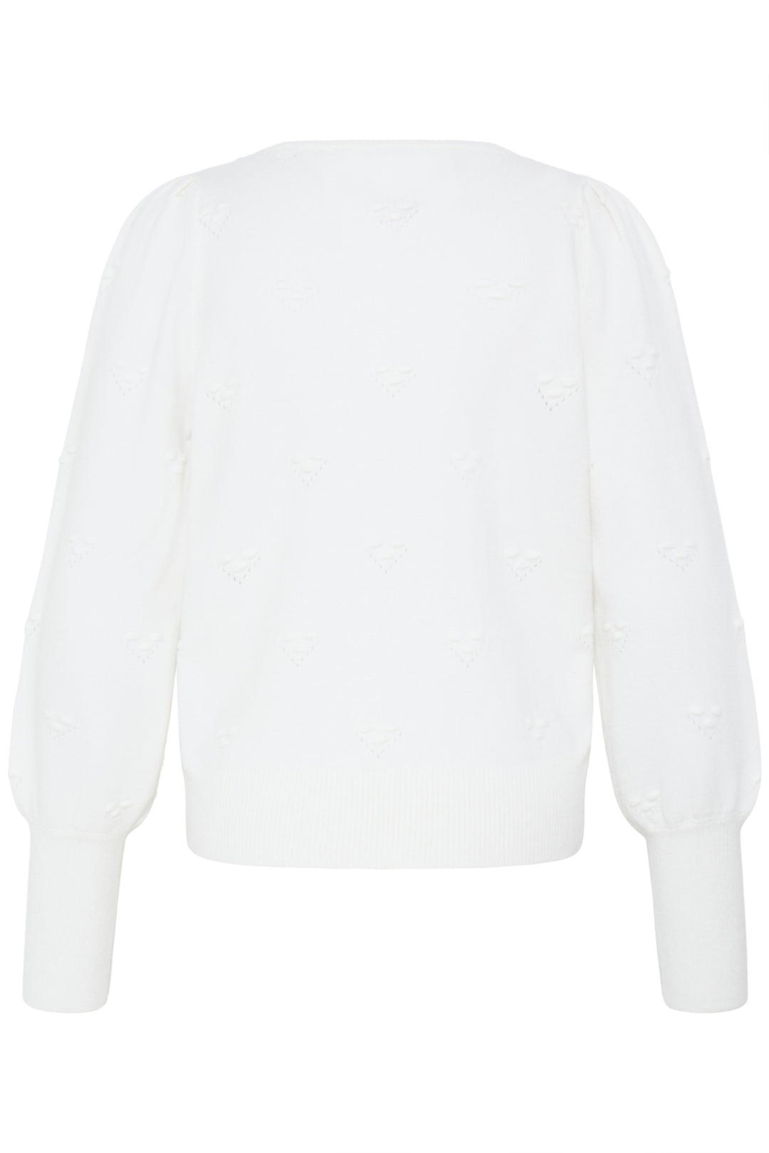 BYMANINA STRUCTURE CARDIGAN - Marshmallow Melange
