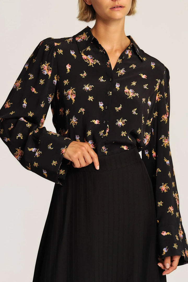 Viscose Blouse - Midnight Flower