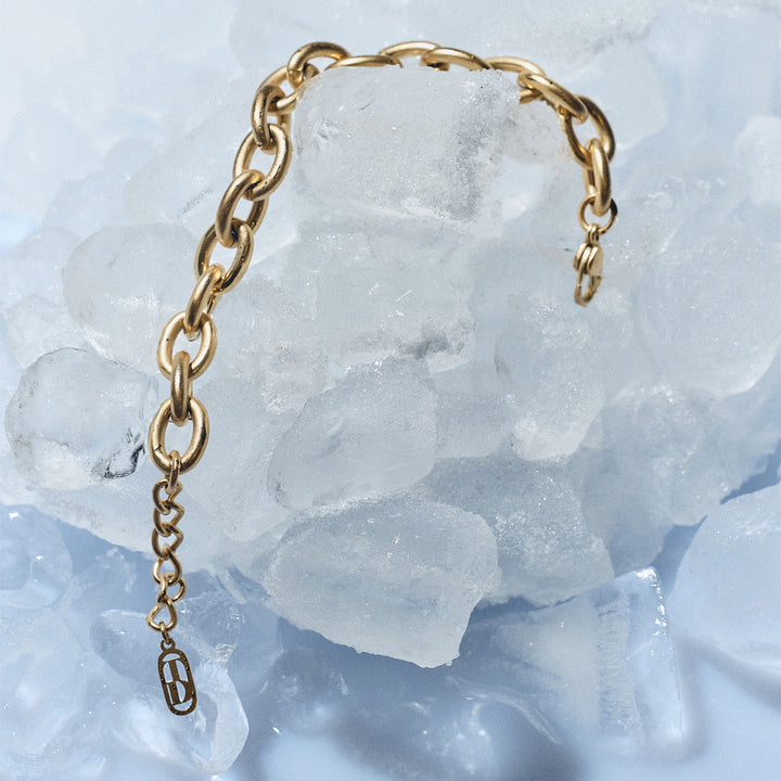 Dawn Bracelet by Tone Damli - Gold/Steel