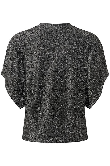 KArebecca T-Shirt - Silver black glitter