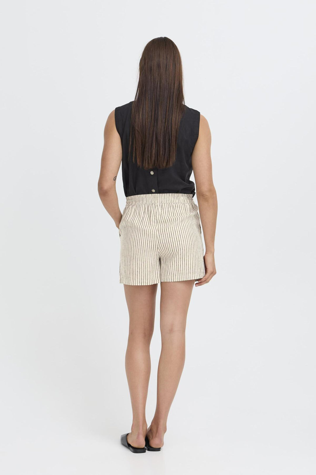BYFALAKKA Shorts 4 - RAINY DAY STRIPE