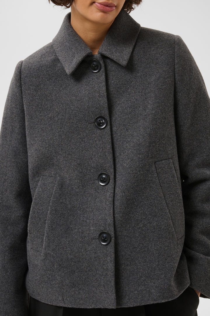 Lamilla Outerwear - Medium Grey Melange