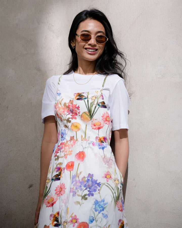 Brooklyn Fairy Midi Dress- Offwhite