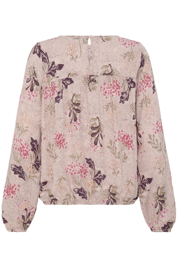 FRLALU Blouse 3 - SERENA FLORAL PUMICESTONE
