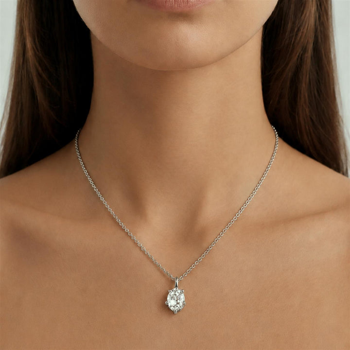 Orb Necklace - SG/Crystal