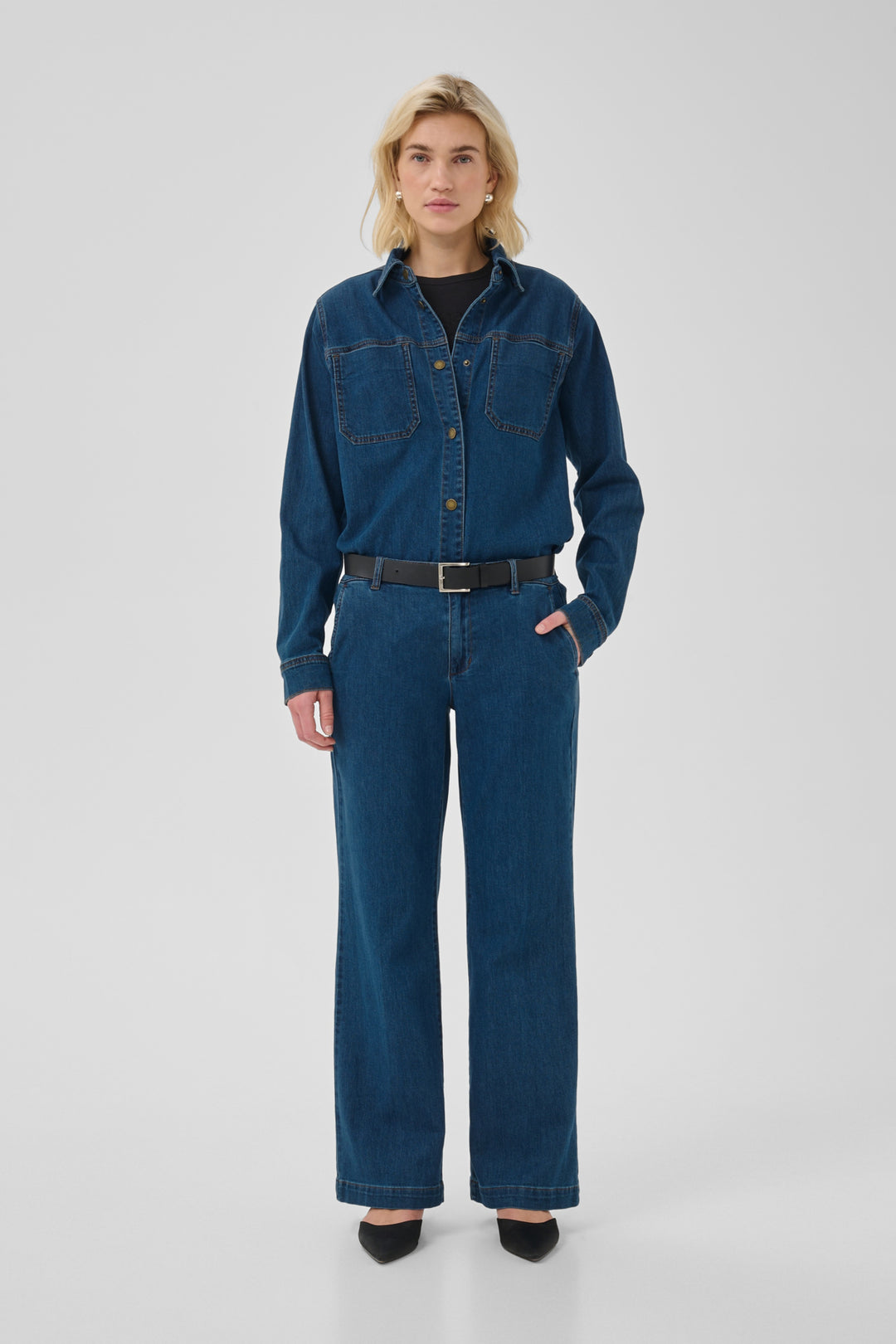 30 THE LARA 115 PANT - Medium Clear Blue Wash