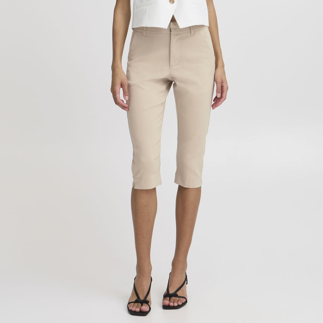 BYDIXI CAPRI PANTS - Humus