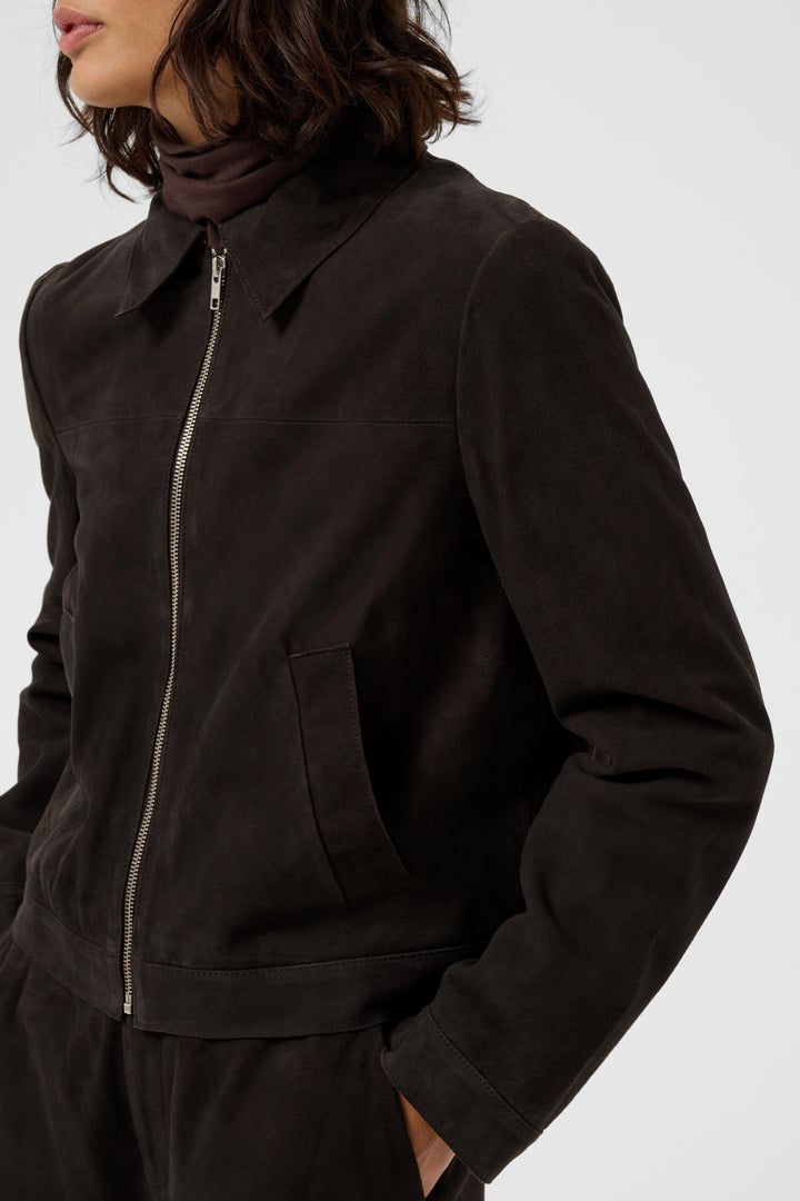 Carynn Leather Jacket - Mole&