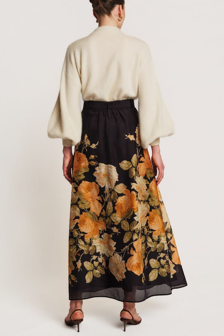 Organza Skirt - Midnight Field