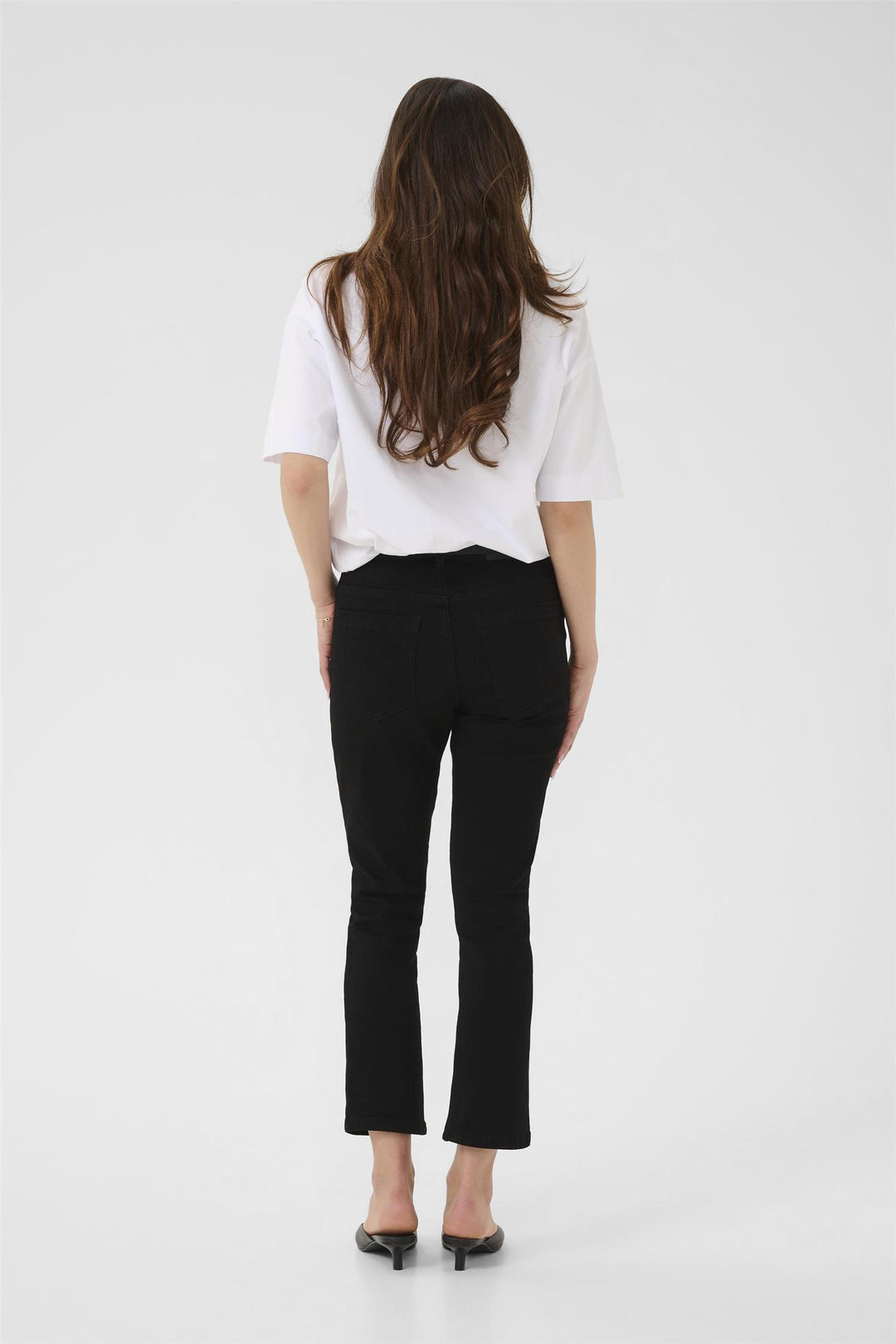 KAriver Cropped Jeans - Black deep