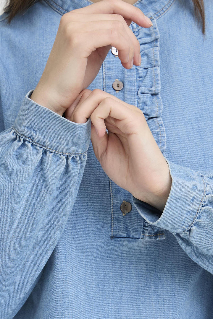 PZMALIA SHIRT - Light Blue Denim