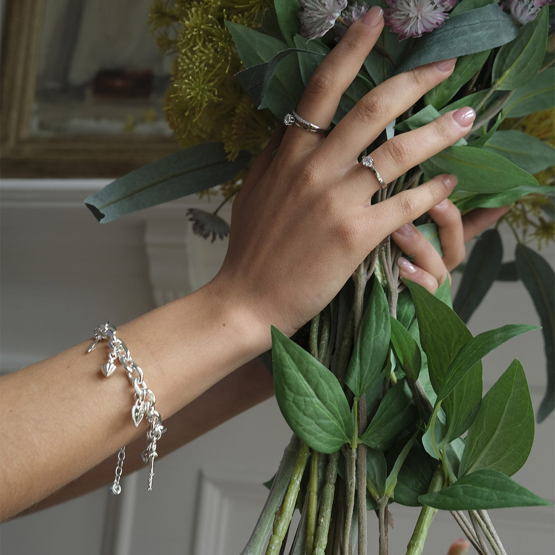 Open My Heart Bracelet - Silver