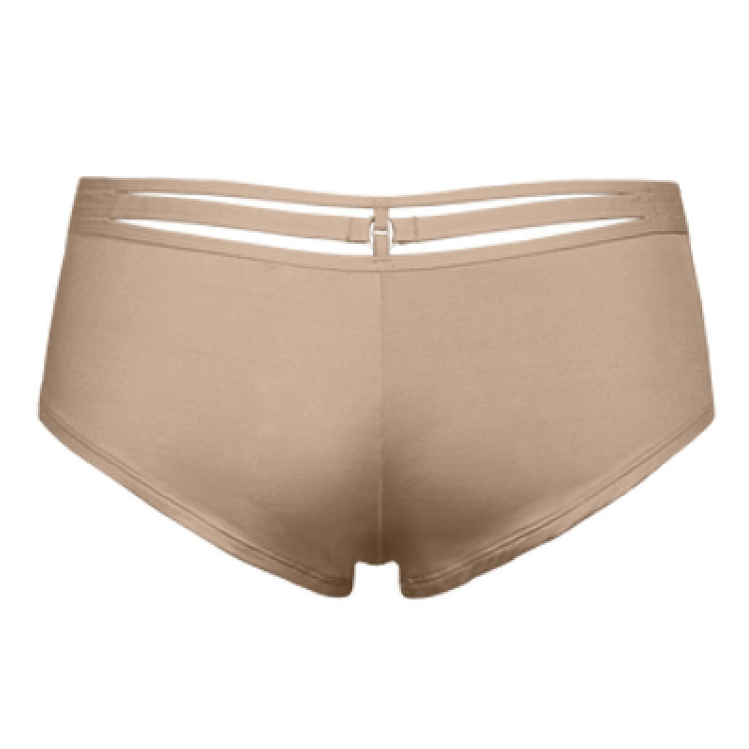SPACE ODYSSEY BRAZ. SHORTS - Glossy Camel