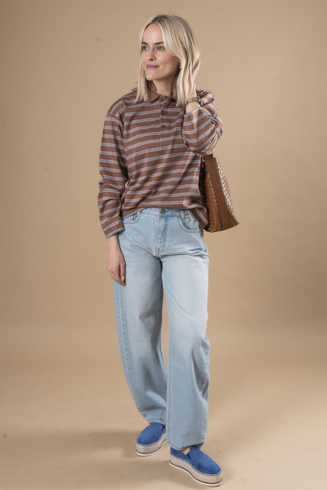 Lucy 139 Loose Barrel - Baby Blue Wash