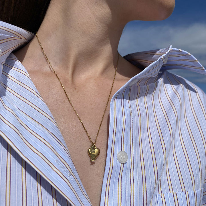 Mum Steel Necklace - Gold