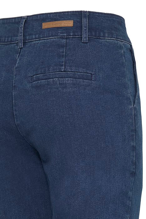 BYKAFKA DIXI STRAIGHT JEANS - Mid Blue Denim