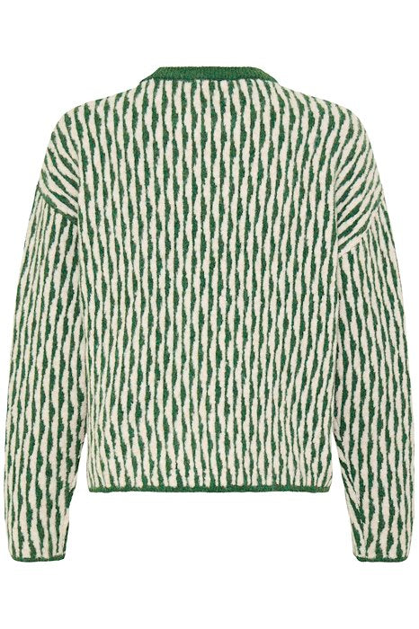 BYojula Jumper - ARTICHOKE GREEN ABSTRECT