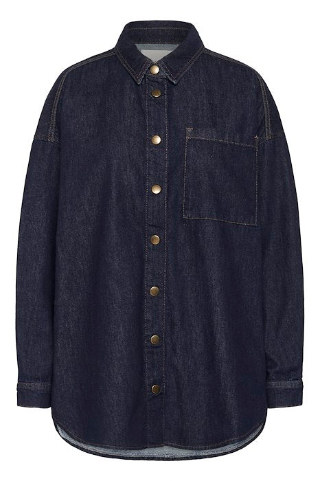 Malo 143 Shirt - Dark Blue Un-Wash