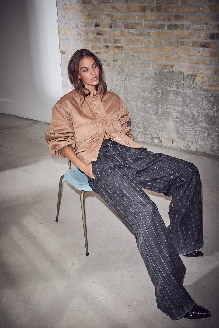 Ivanna Belt Pant - Dark Grey
