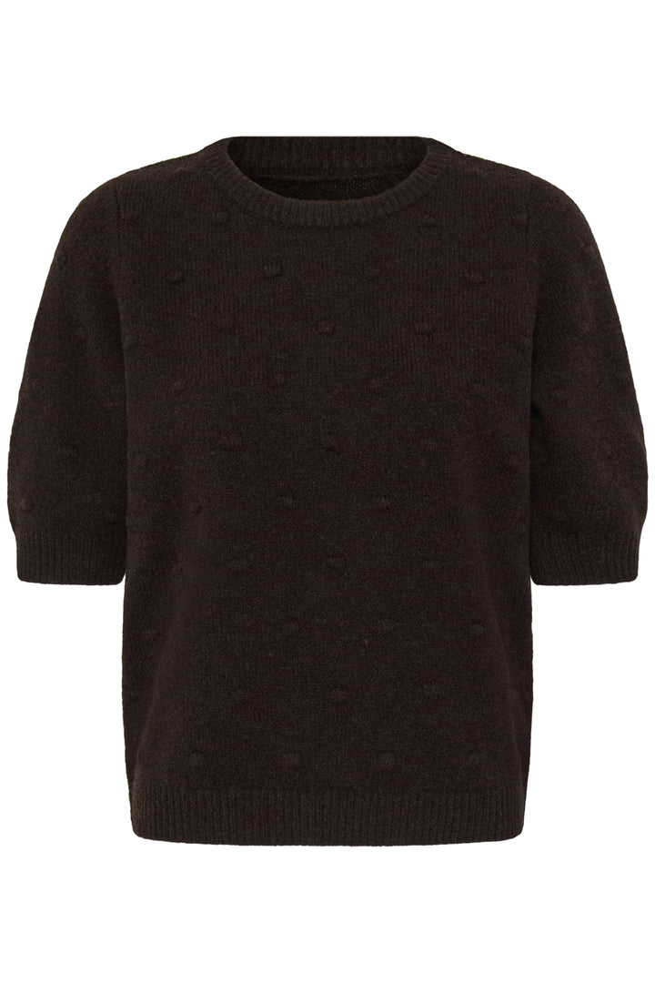 PZDAGMAR Short Sleeve Knit - Espresso Melange