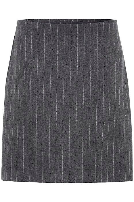 FRBREXLYN Skirt - GRAY HOUNDTOOTH W. RHINESTONE