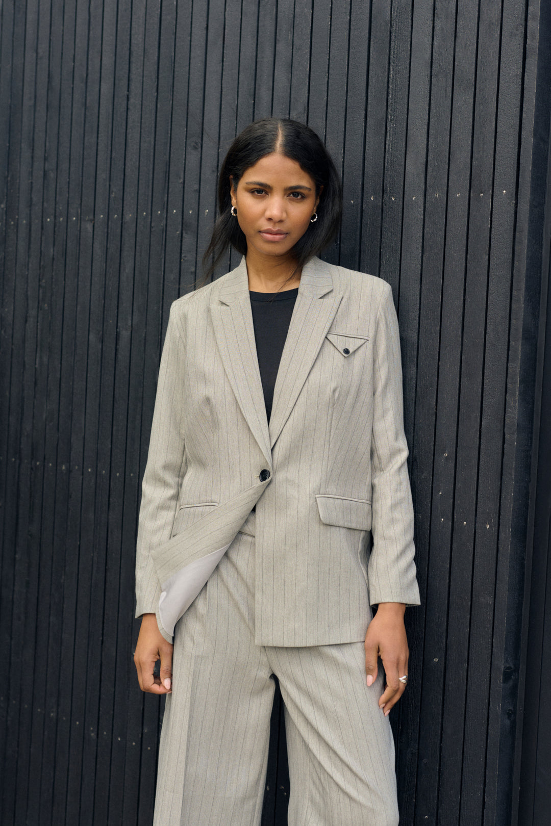 KAkaysa Blazer - Grey pinstripe