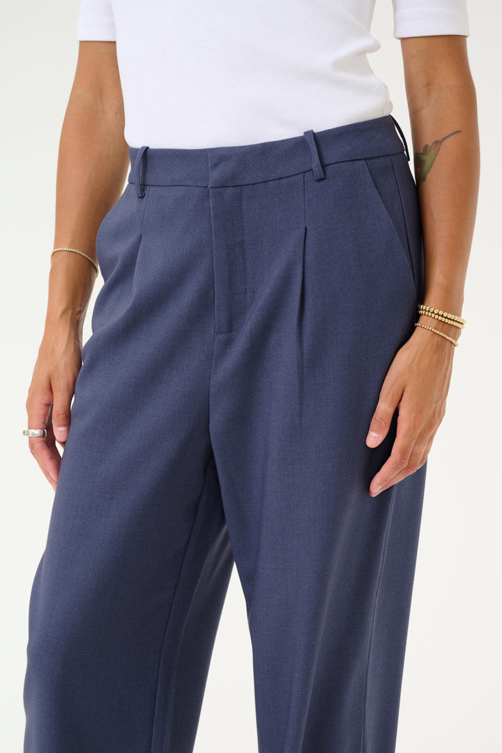 KAmerle 7/8 Pants Suiting - Blue Indigo Melange