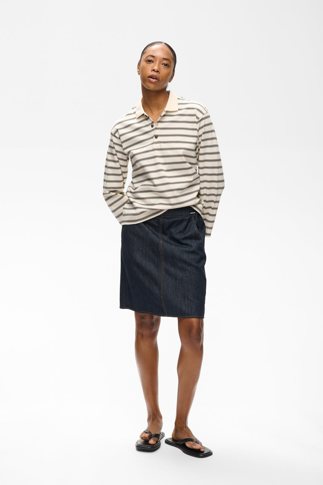GLENN SKIRT - Dark Denim
