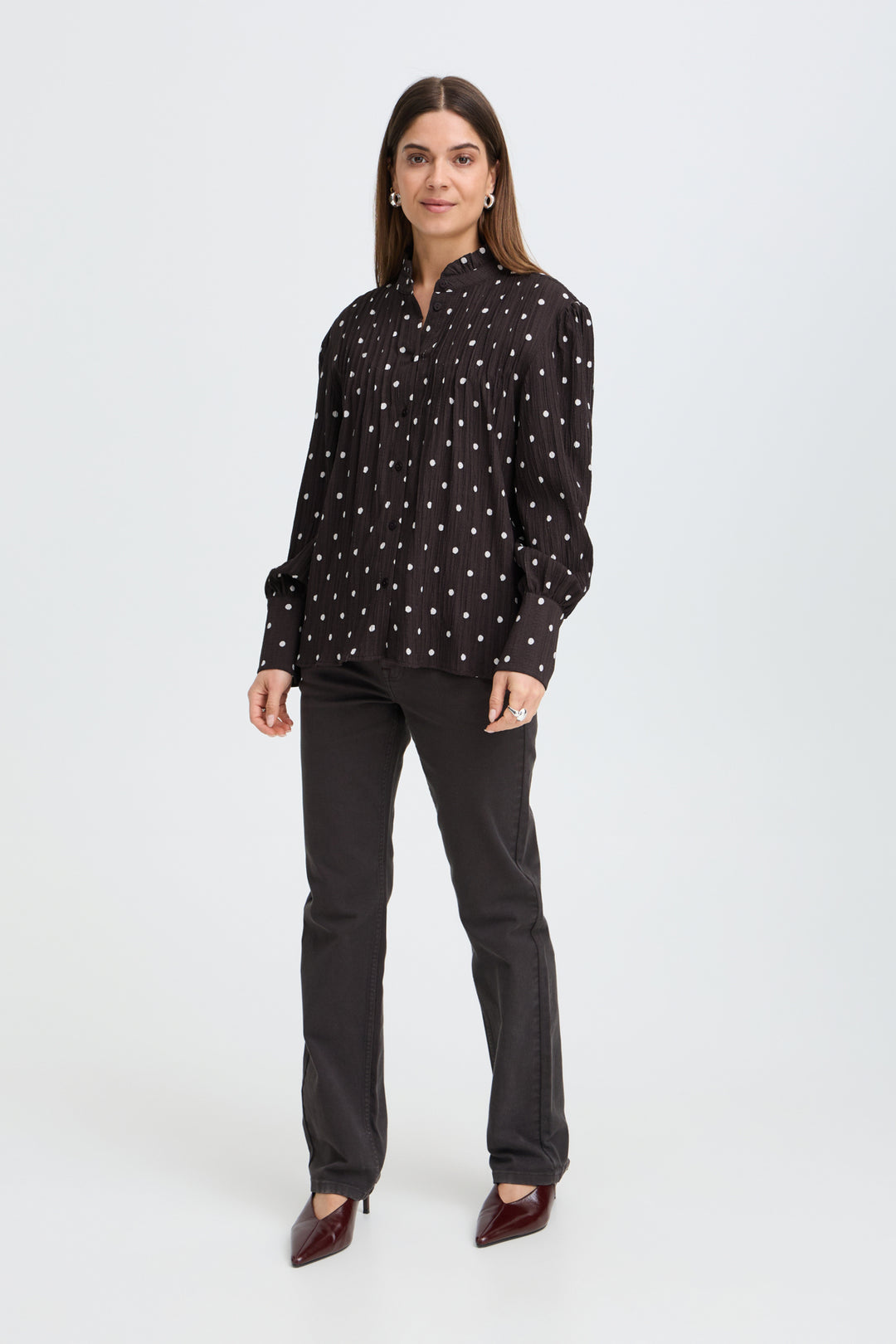 PZEVITA SHIRT - Espresso