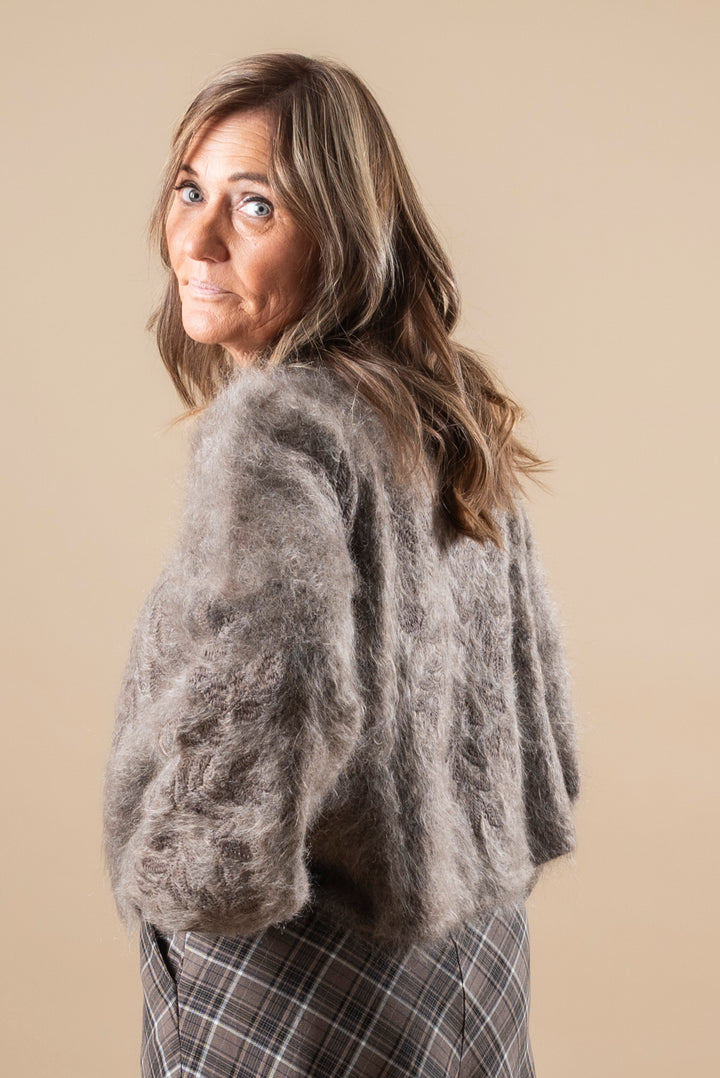 Amie Chunky Cardigan - Brown