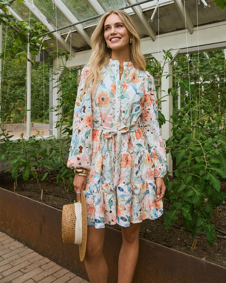 Camisa Tropical Dress - Offwhite