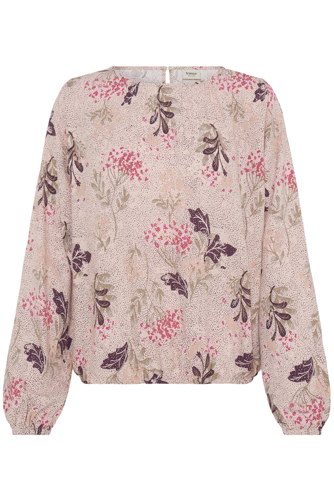 FRLALU Blouse 3 - SERENA FLORAL PUMICESTONE