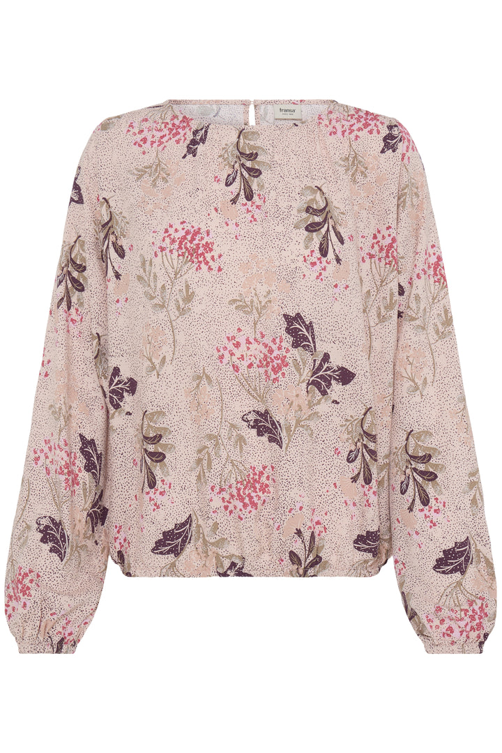 FRLALU Blouse 3 - SERENA FLORAL PUMICESTONE