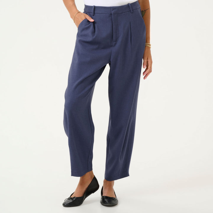 KAmerle 7/8 Pants Suiting - Blue Indigo Melange