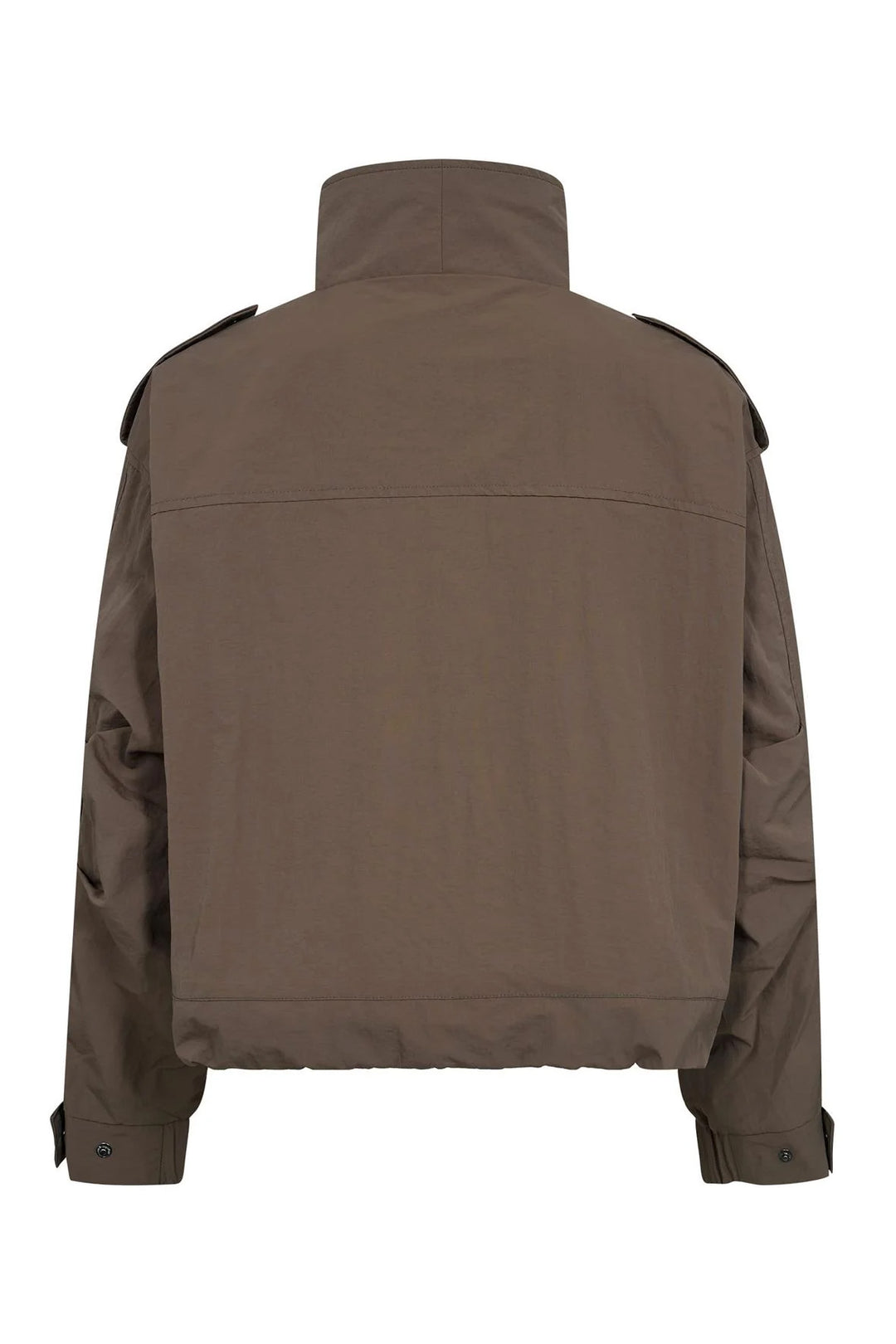 AlinaCC Double Funnel Neck Jacket - Brown