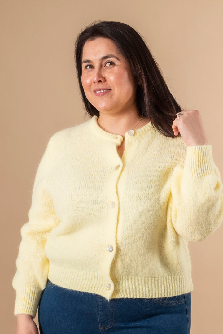 GULVIG KNIT CARDIGAN - Popcorn