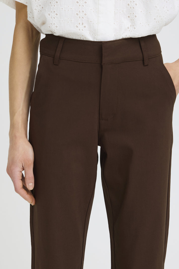 BYDIXI STRAIGHT PANTS - Chicory Coffee