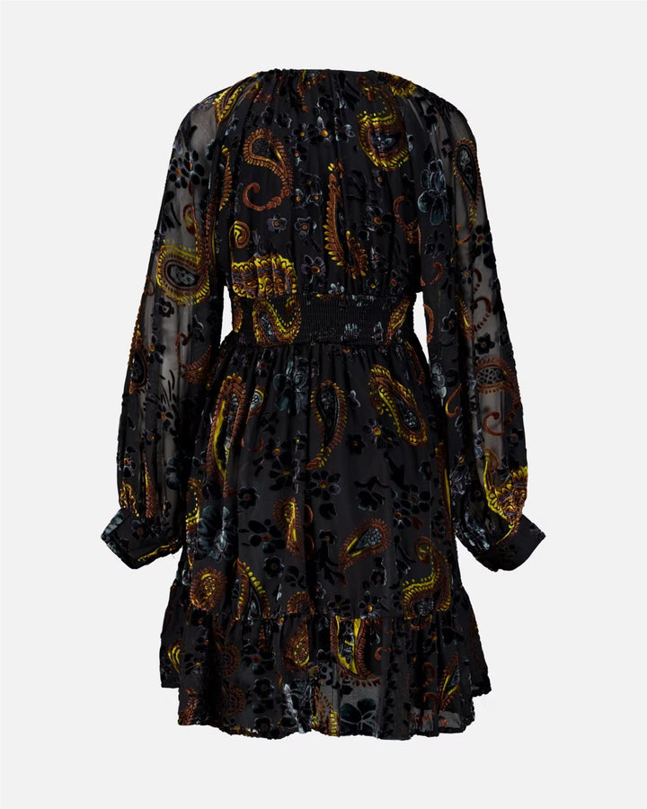 Fione Paisley Dress - Black