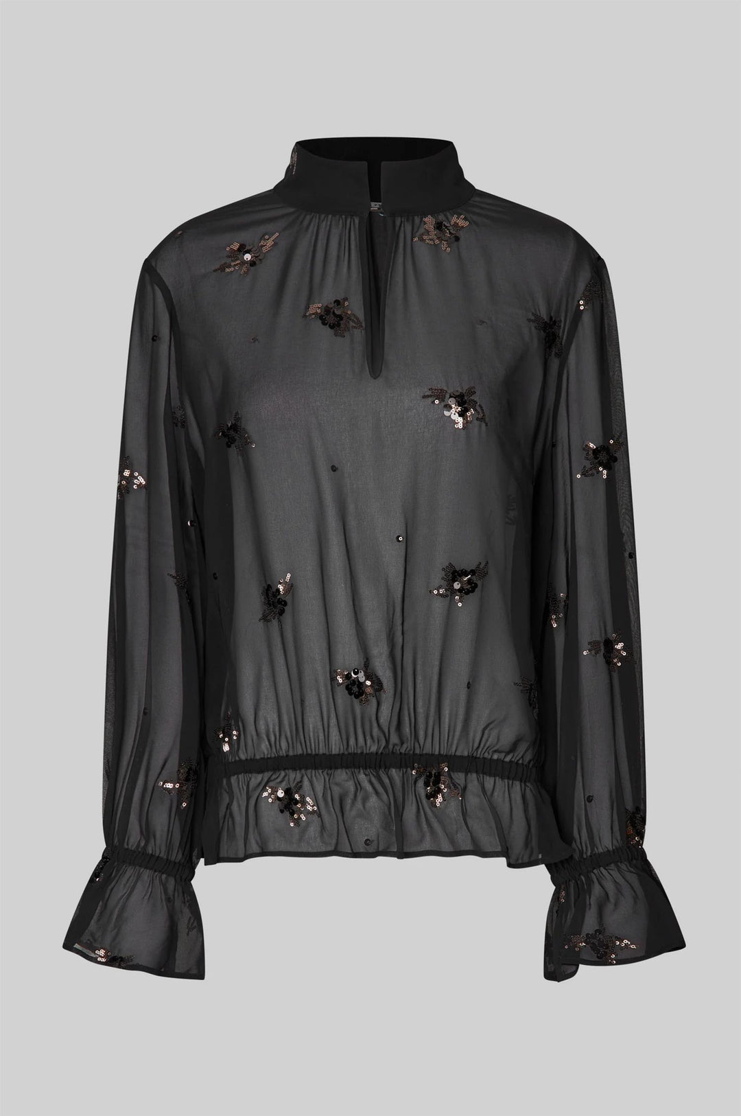 Luma Sequin Blouse - Black