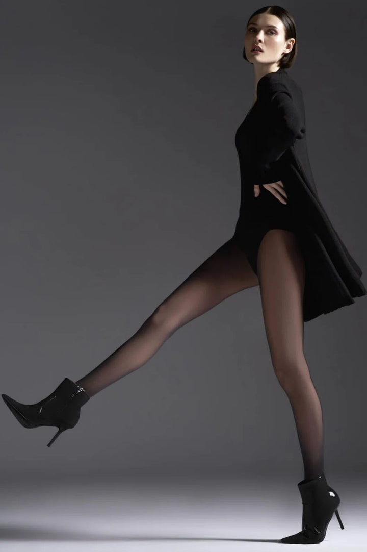 Thermo Nude Tights - Black Sheer
