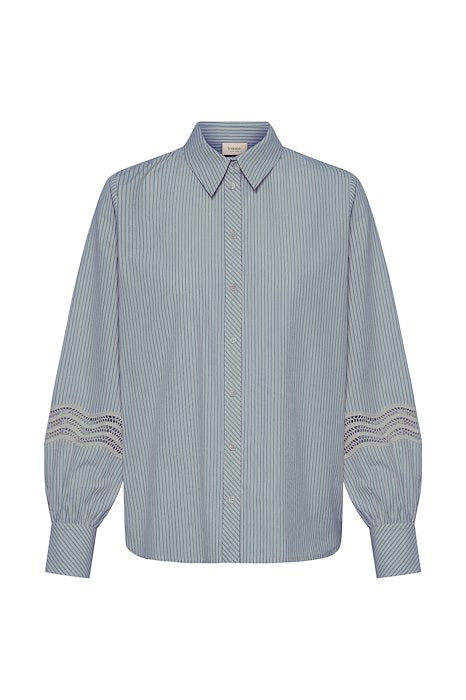 FRYARA Shirt - BLUE BLIZZARD STRIPE