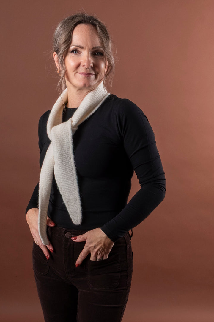 BYVILKO NARROW SCARF - Birch Melange