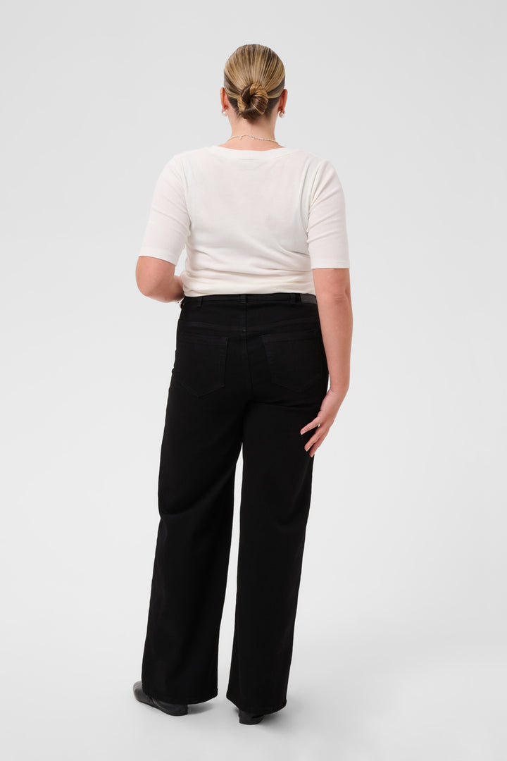 KCbrookie Wide Full Lenght Jeans - Black Deep
