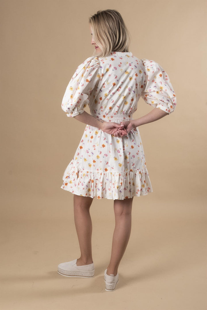 Poplin Mini Dress - Morning Bloom