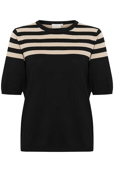 KAlizza Striped Knit - Black/Feather Gray Half Stripe
